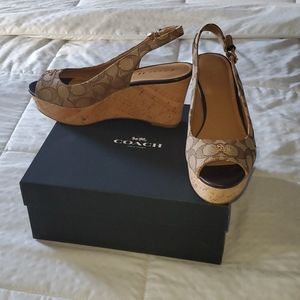 Coach wedge sandals